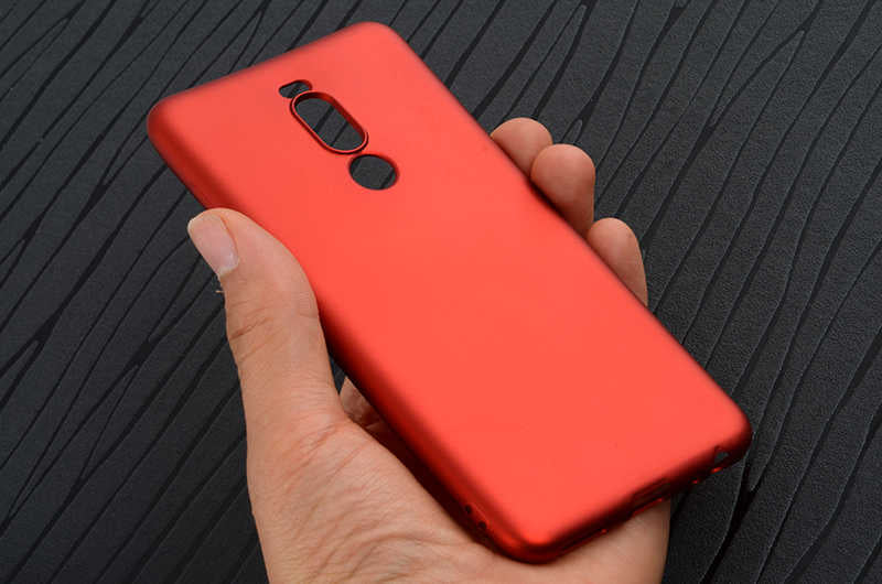 Meizu Note 8 Kılıf Zore Premier Silikon Kapak Kırmızı