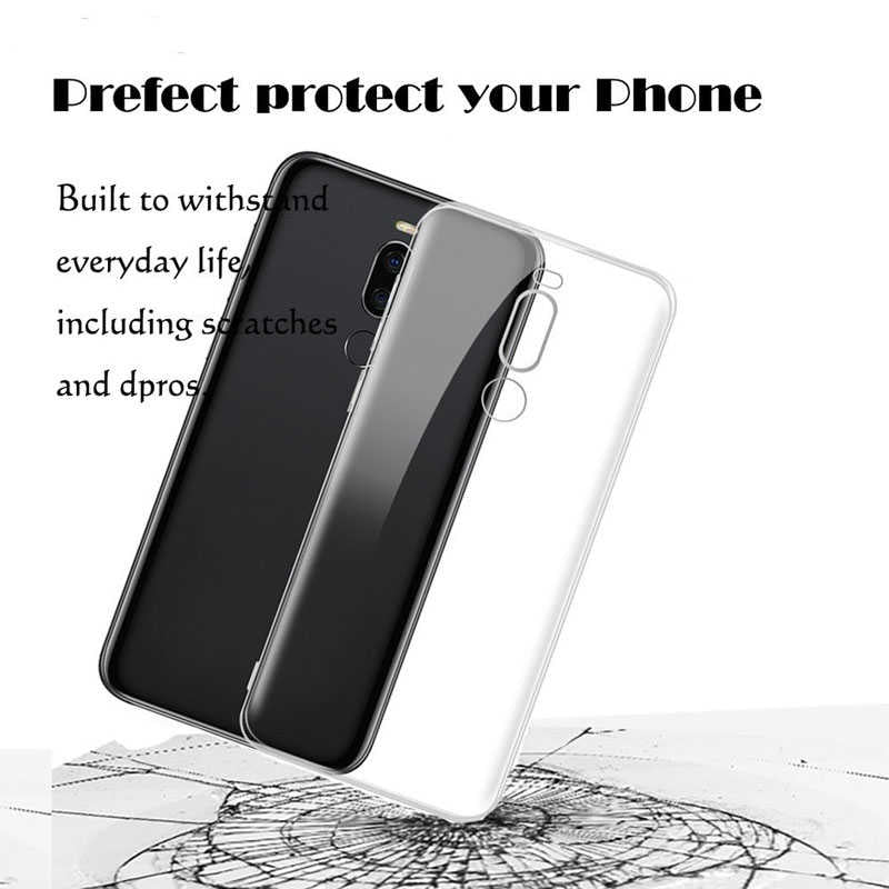 Meizu X8 Kılıf Zore Süper Silikon Kapak Renksiz