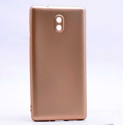 Nokia 3 Kılıf Zore Premier Silikon Kapak Gold