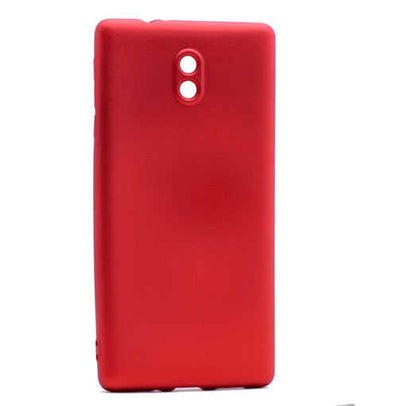 Nokia 3 Kılıf Zore Premier Silikon Kapak Kırmızı