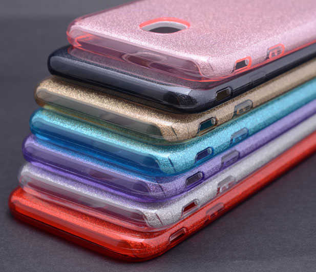 Nokia 6 Kılıf Zore Shining Silikon Gold