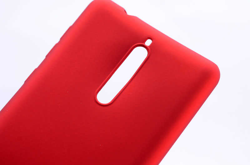Nokia 8 Kılıf Zore Premier Silikon Kapak Mürdüm