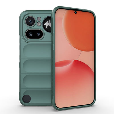 Nothing Phone 4A Pro Kılıf Esnek TPU Oyuklu Arka Yüzey Tasarımlı Zore Etnik Silikon Kapak