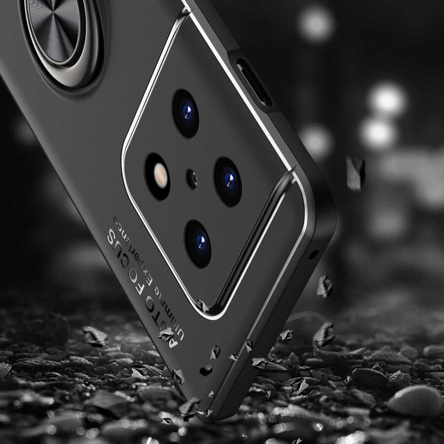 One Plus 10 Pro Kılıf Zore Ravel Silikon Kapak Siyah