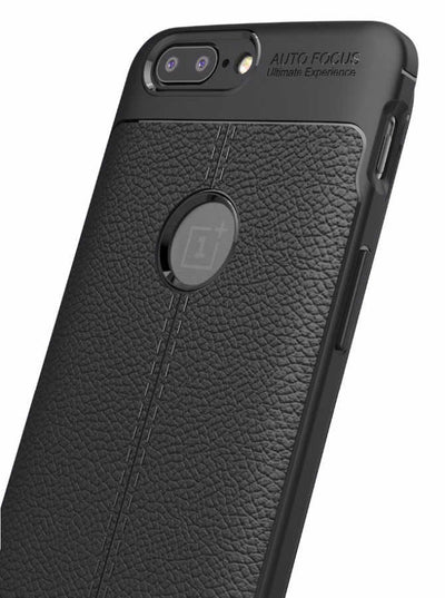 One Plus 5 Kılıf Zore Niss Silikon Kapak Siyah