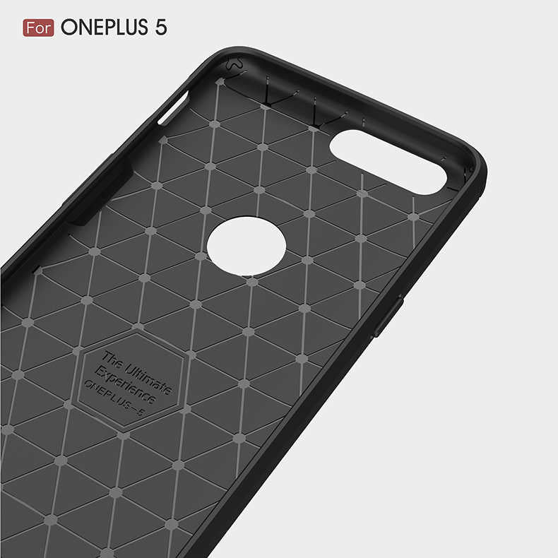 One Plus 5 Kılıf Zore Room Silikon Kapak Siyah