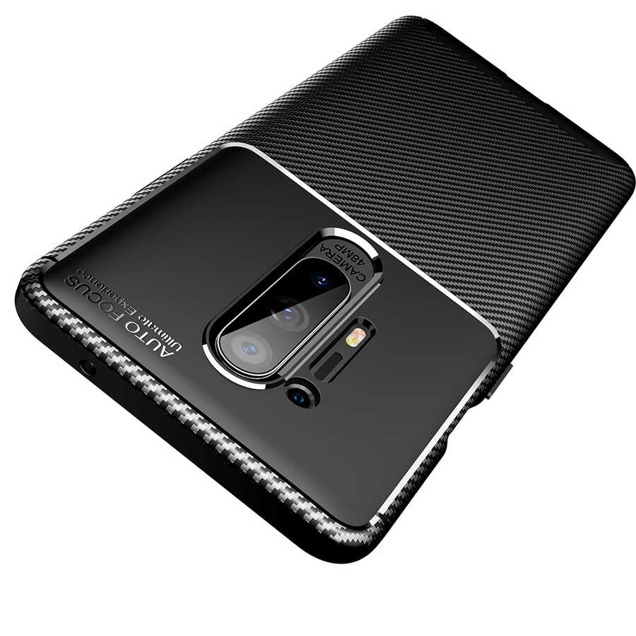 One Plus 8 Pro Kılıf Zore Negro Silikon Kapak Lacivert