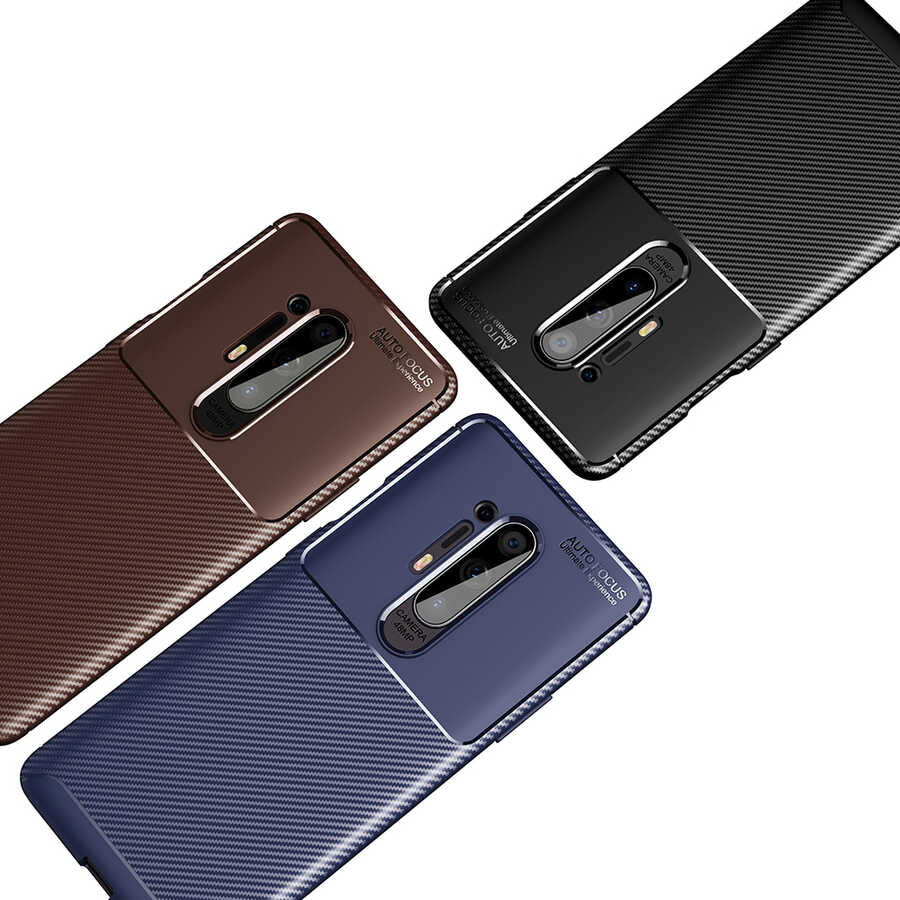 One Plus 8 Pro Kılıf Zore Negro Silikon Kapak Siyah