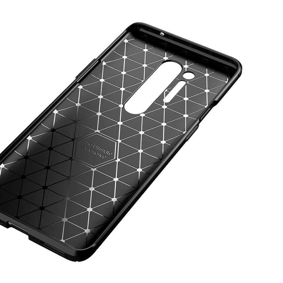 One Plus 8 Pro Kılıf Zore Negro Silikon Kapak Siyah