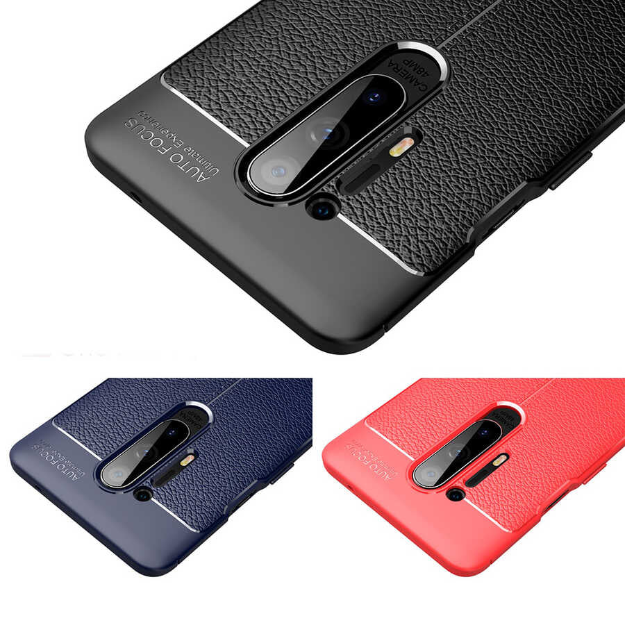 One Plus 8 Pro Kılıf Zore Niss Silikon Kapak Lacivert