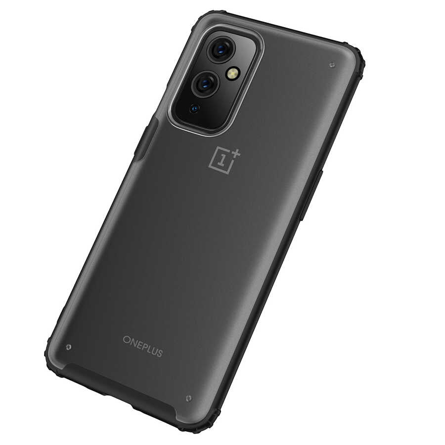 One Plus 9 Kılıf Zore Volks Kapak Siyah