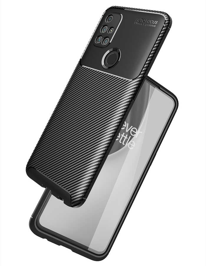 One Plus Nord N10 5G Kılıf Zore Negro Silikon Kapak Kahverengi