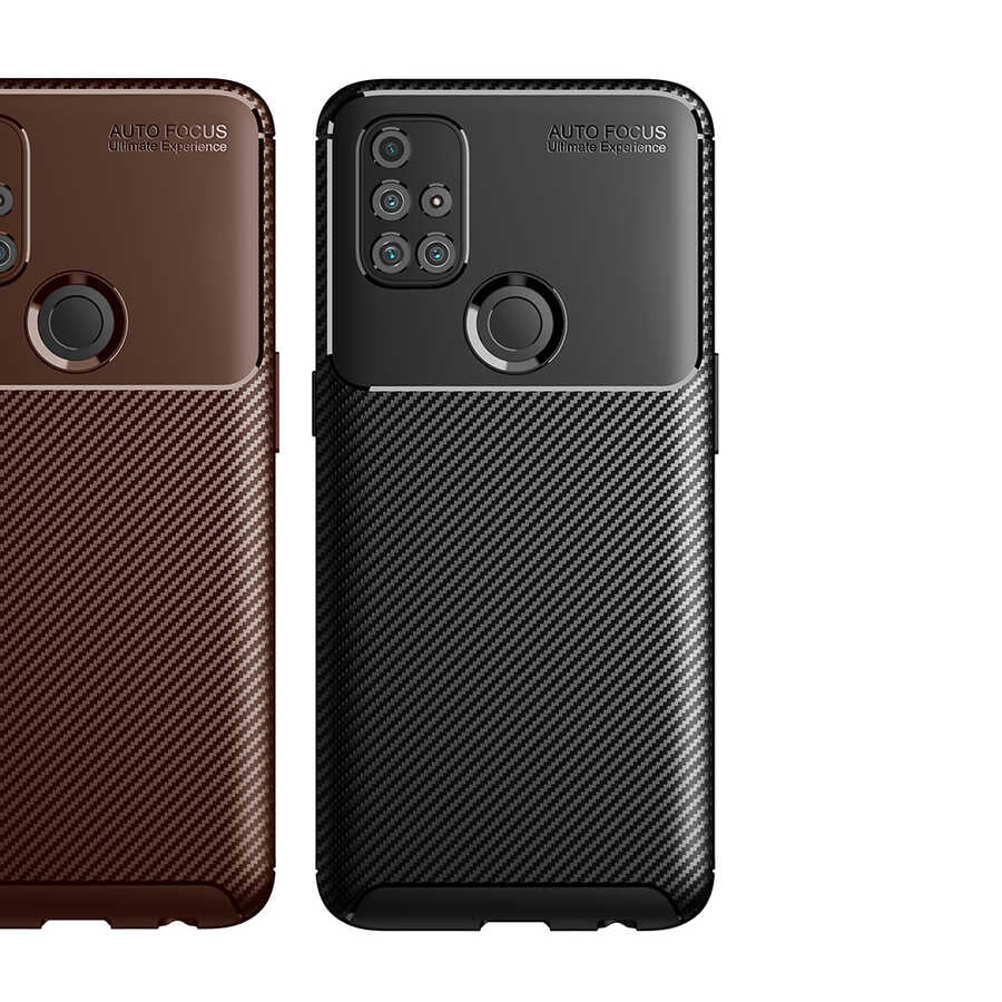 One Plus Nord N10 5G Kılıf Zore Negro Silikon Kapak Kahverengi