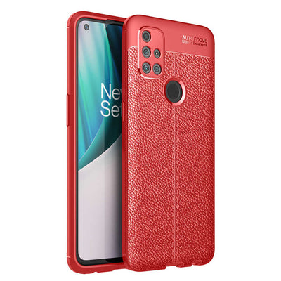 One Plus Nord N10 5G Kılıf Zore Niss Silikon Kapak Kırmızı