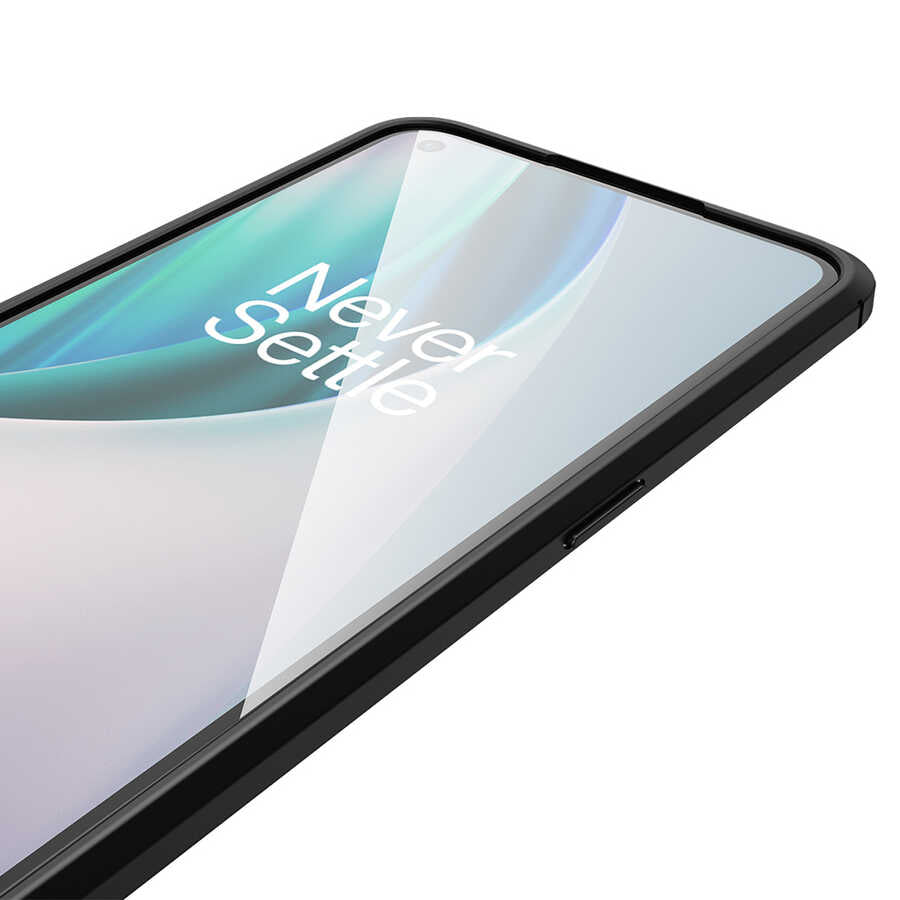 One Plus Nord N100 Kılıf Zore Niss Silikon Kapak Lacivert