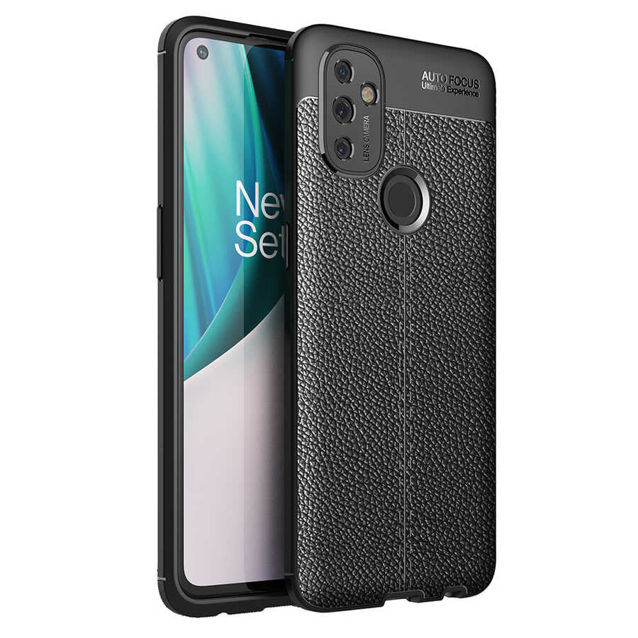One Plus Nord N100 Kılıf Zore Niss Silikon Kapak Siyah