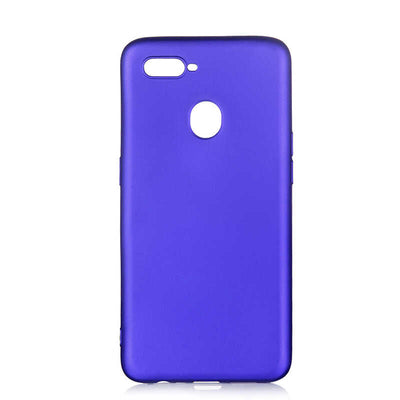 Oppo A12 Kılıf Zore Premier Silikon Kapak Saks Mavi