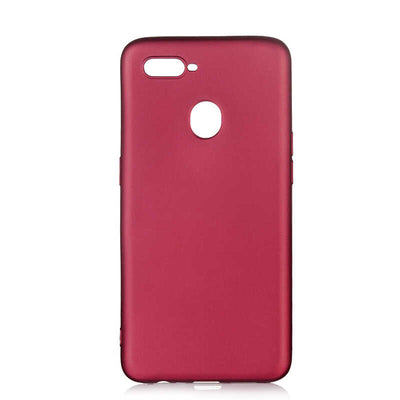 Oppo A12 Kılıf Zore Premier Silikon Kapak Mürdüm