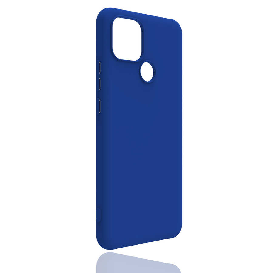 Oppo A15 Kılıf Zore Biye Silikon Mavi