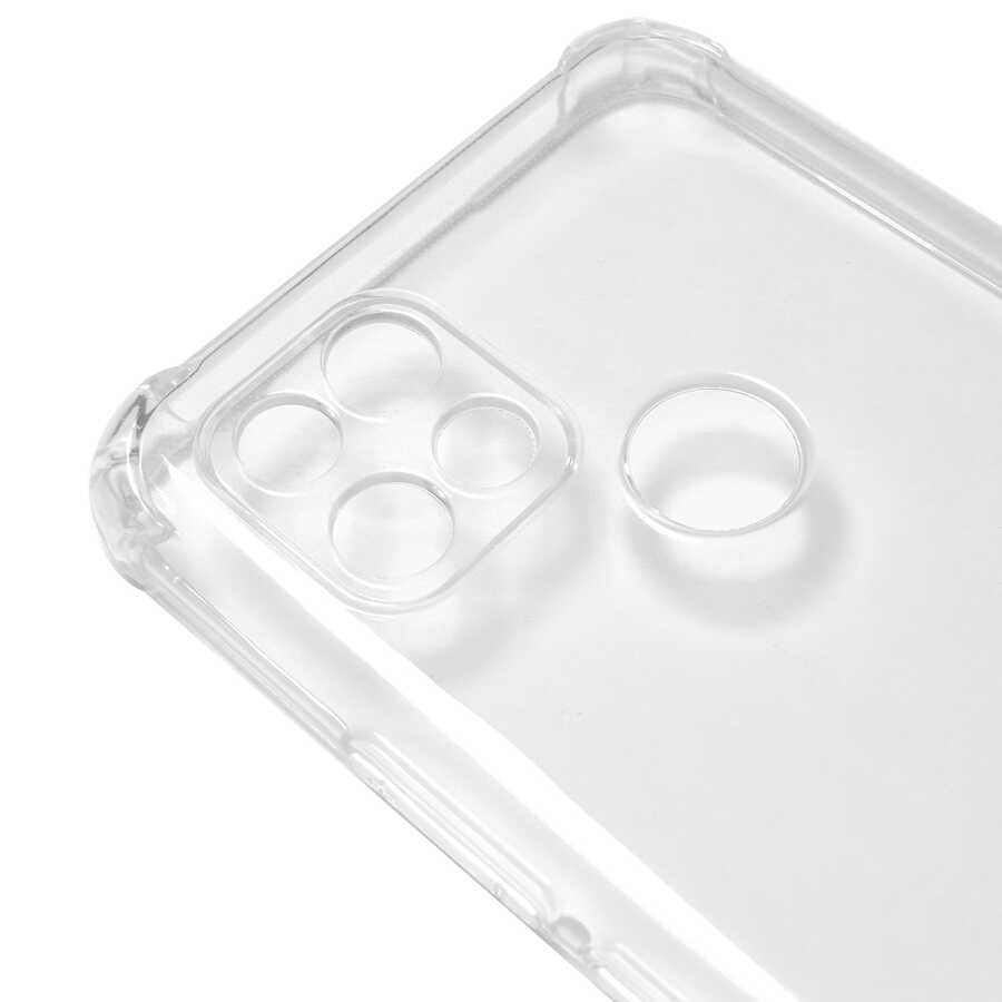 Oppo A15 Kılıf Zore Kamera Korumalı Nitro Anti Shock Silikon Renksiz