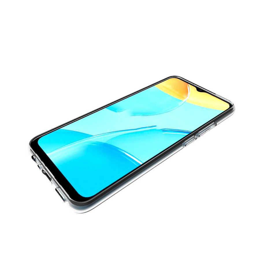 Oppo A15 Kılıf Zore Süper Silikon Kapak Renksiz