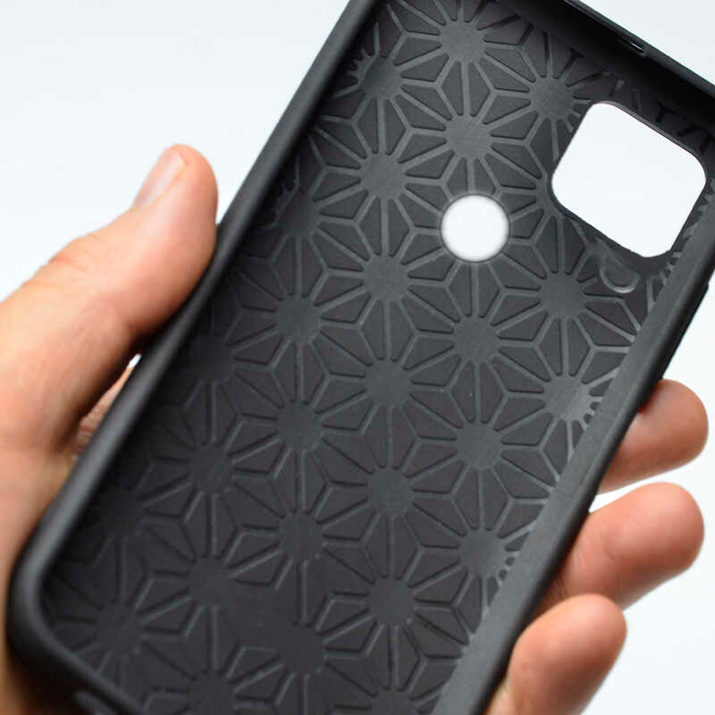 Oppo A15S Kılıf Zore Biye Silikon Siyah