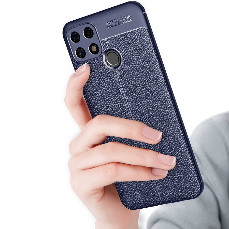 Oppo A15S Kılıf Zore Niss Silikon Kapak Kırmızı