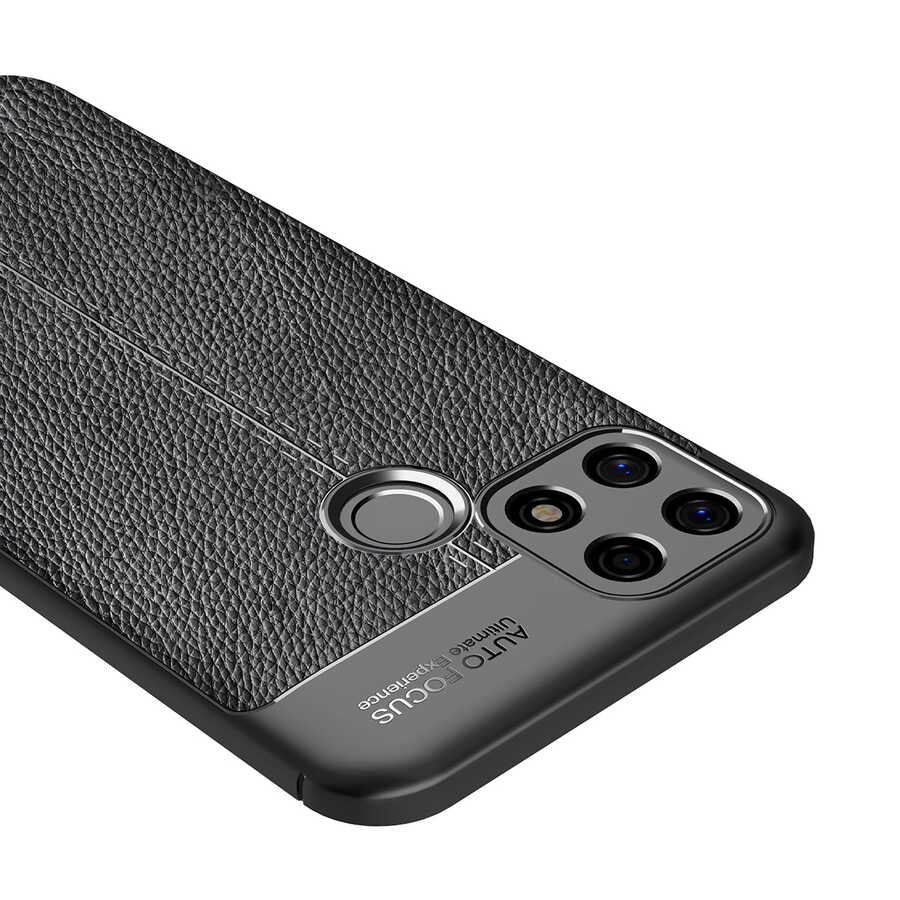 Oppo A15S Kılıf Zore Niss Silikon Kapak Siyah