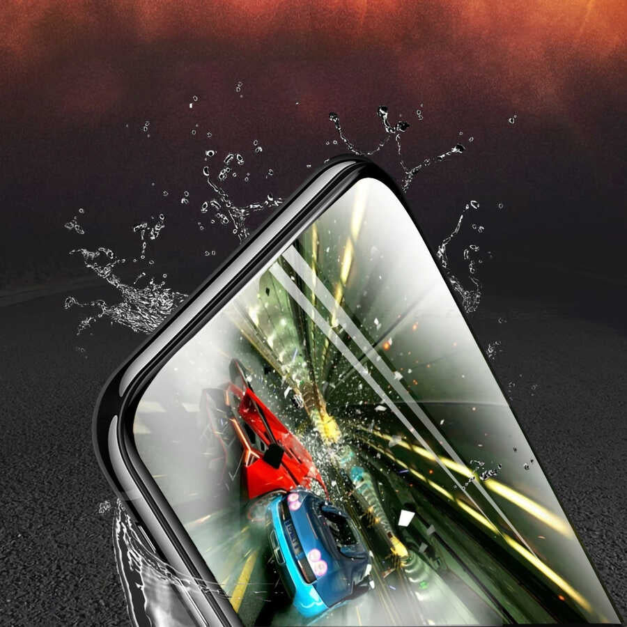 Oppo A16 Davin 5D Cam Ekran Koruyucu Siyah