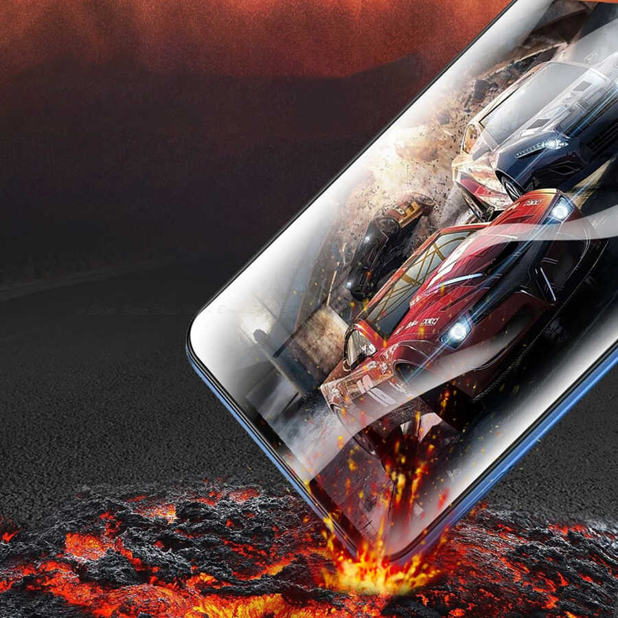 Oppo A16 Davin 5D Cam Ekran Koruyucu Siyah