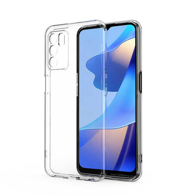 Oppo A16 Kılıf Zore Kamera Korumalı Süper Silikon Kapak Renksiz