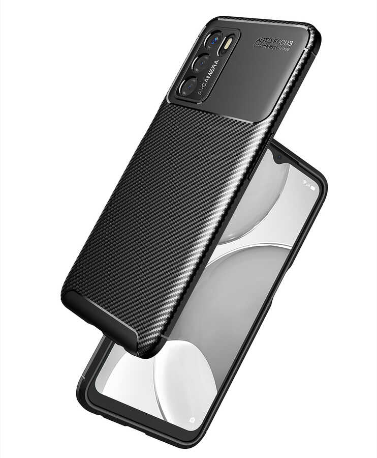 Oppo A16 Kılıf Zore Negro Silikon Kapak Lacivert