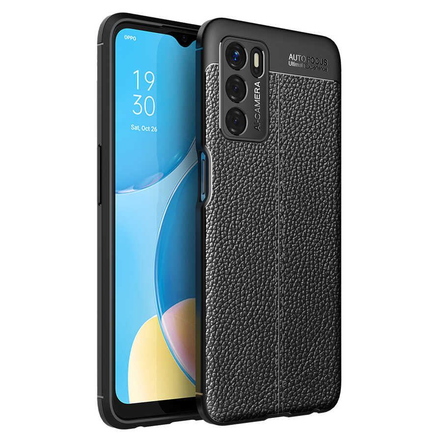 Oppo A16 Kılıf Zore Niss Silikon Kapak Siyah