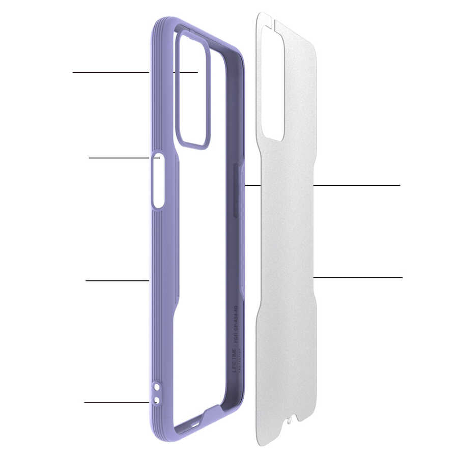 Oppo A16 Kılıf Zore Parfe Kapak Kırmızı