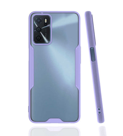 Oppo A16 Kılıf Zore Parfe Kapak Mor