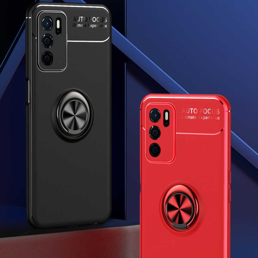 Oppo A16 Kılıf Zore Ravel Silikon Kapak Siyah