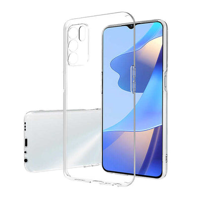 Oppo A16 Kılıf Zore Süper Silikon Kapak Renksiz