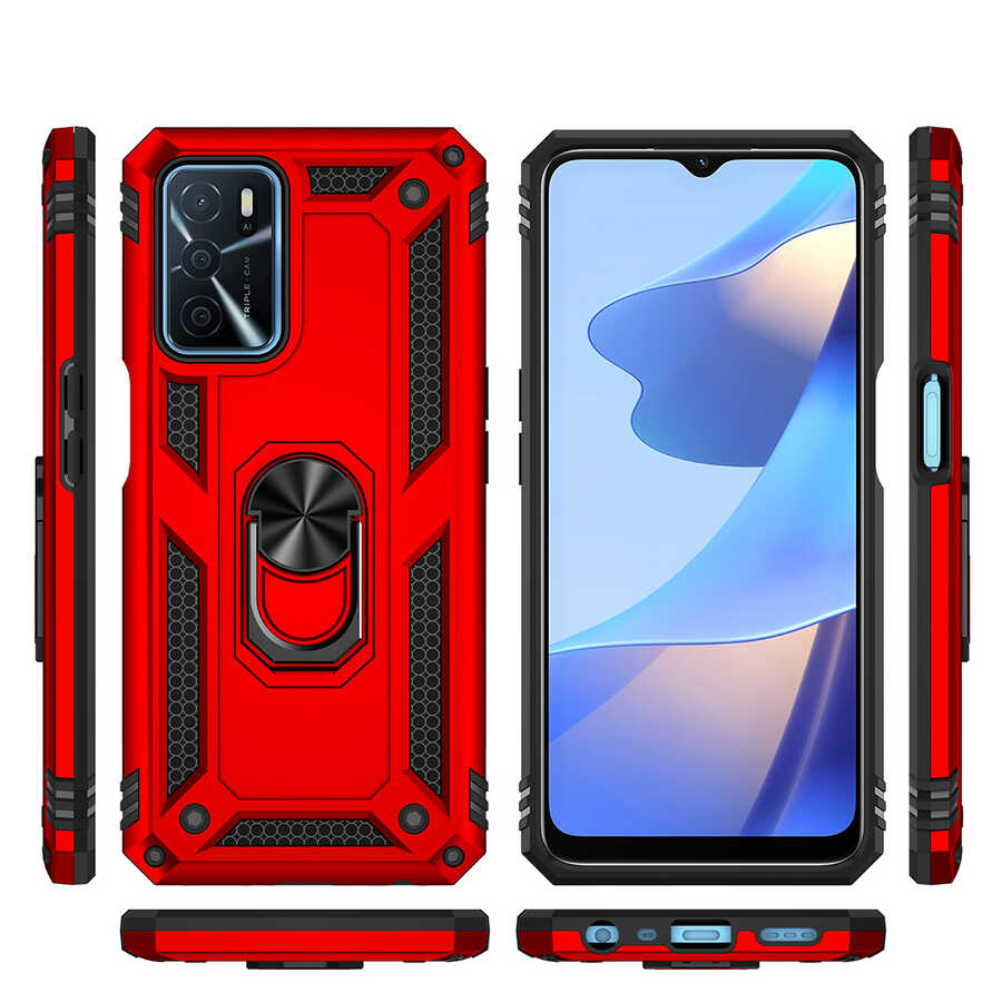 Oppo A16 Kılıf Zore Vega Kapak Mavi