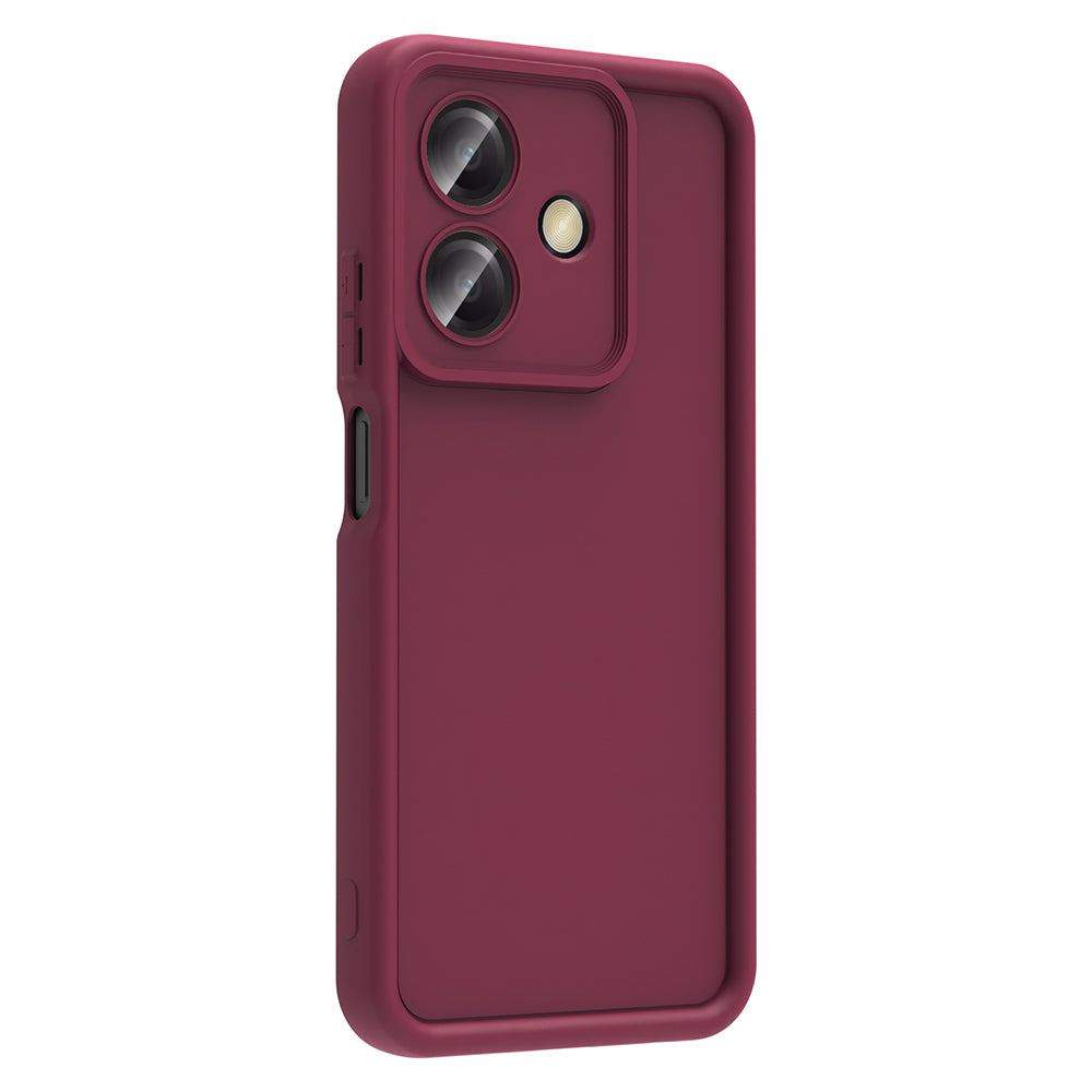 Oppo A3 Kılıf Kamera Korumalı Zore Ananas Kapak Mürdüm