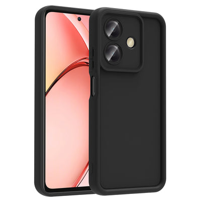 Oppo A3 Kılıf Kamera Korumalı Zore Ananas Kapak Siyah