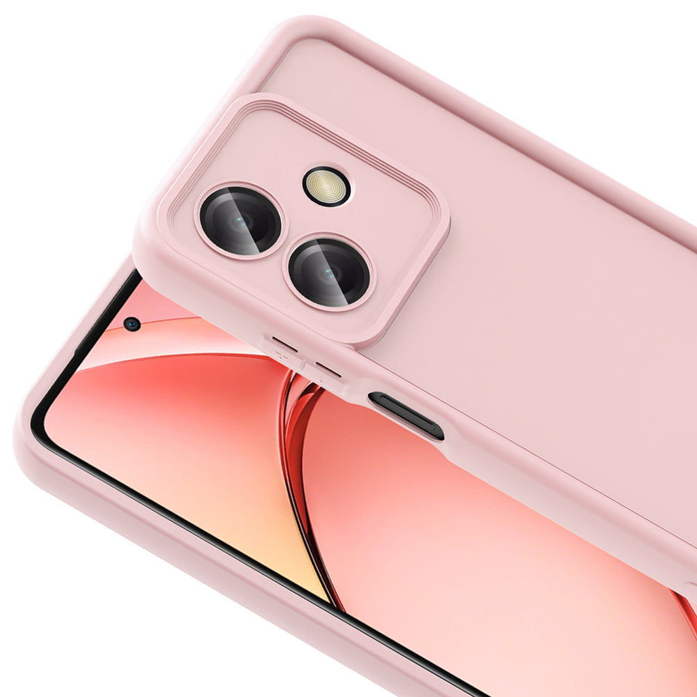 Oppo A3 Kılıf Kamera Korumalı Zore Ananas Kapak Pembe