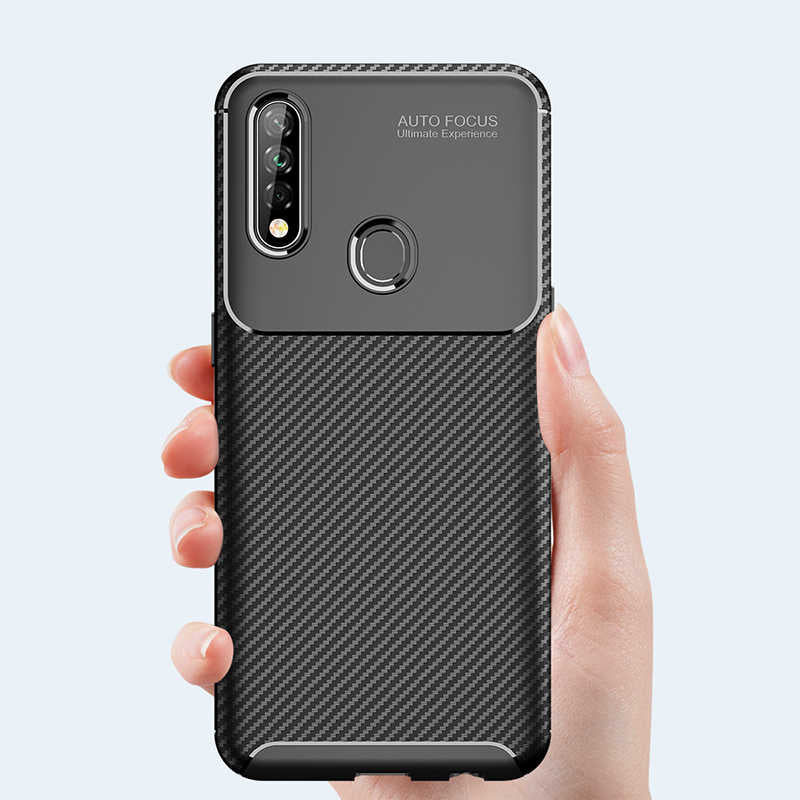 Oppo A31 Kılıf Zore Negro Silikon Kapak Kahverengi