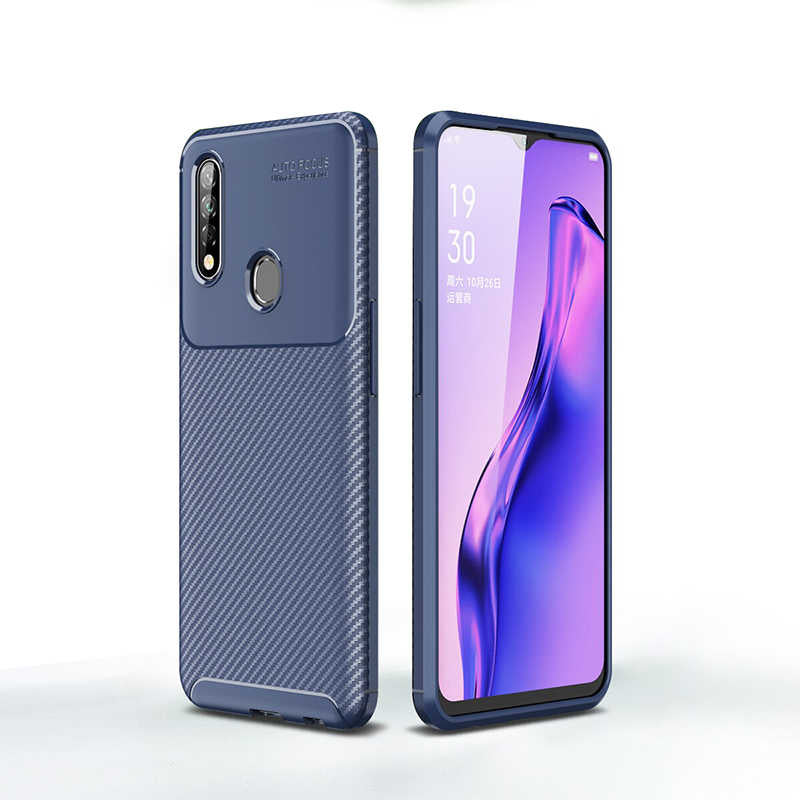 Oppo A31 Kılıf Zore Negro Silikon Kapak Lacivert