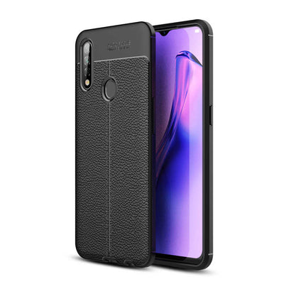 Oppo A31 Kılıf Zore Niss Silikon Kapak Siyah