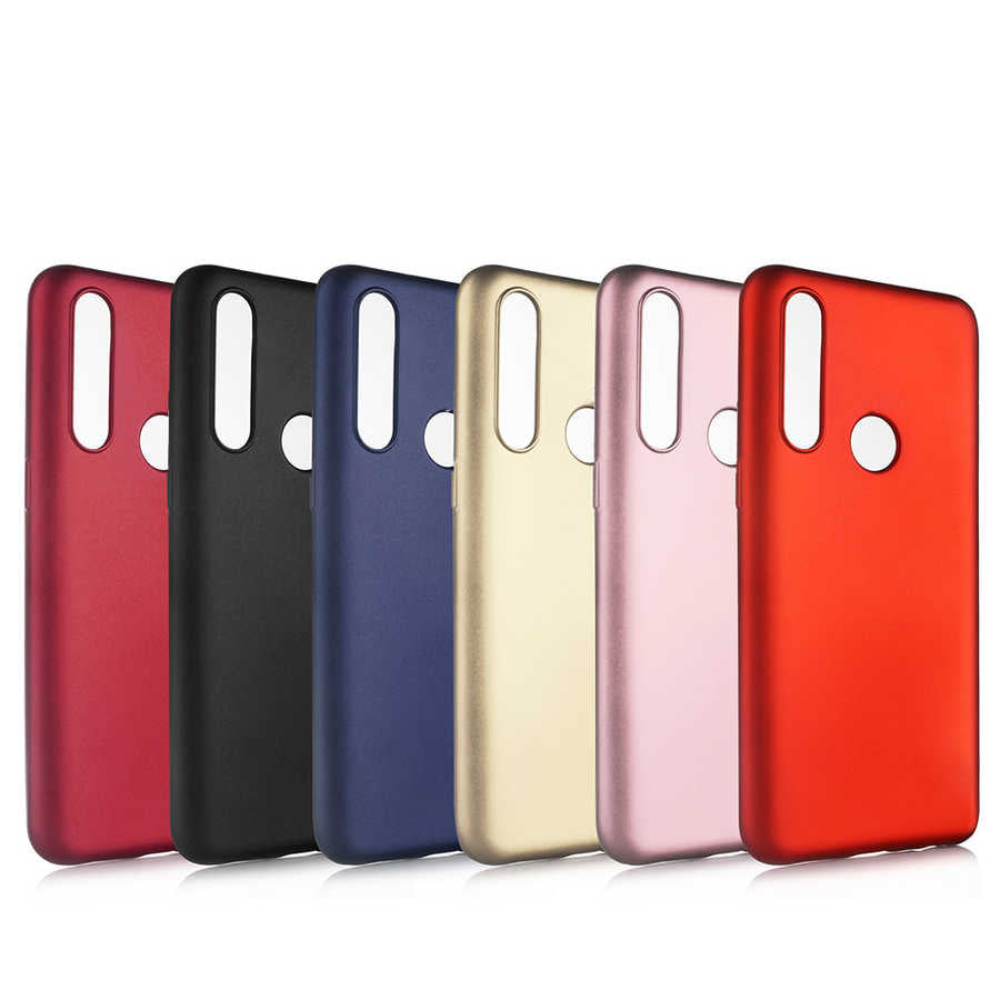 Oppo A31 Kılıf Zore Premier Silikon Kapak Mürdüm