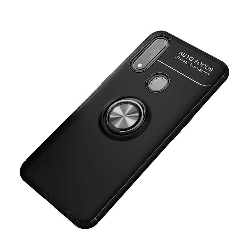 Oppo A31 Kılıf Zore Ravel Silikon Kapak Siyah