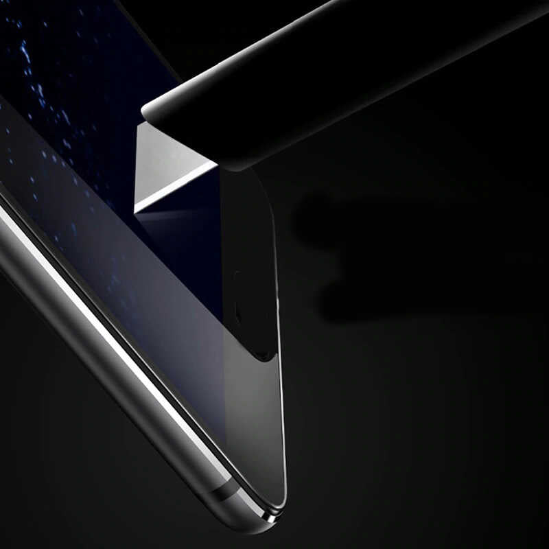 Oppo A31 Zore Kenarları Kırılmaya Dayanıklı Cam Ekran Koruyucu Siyah