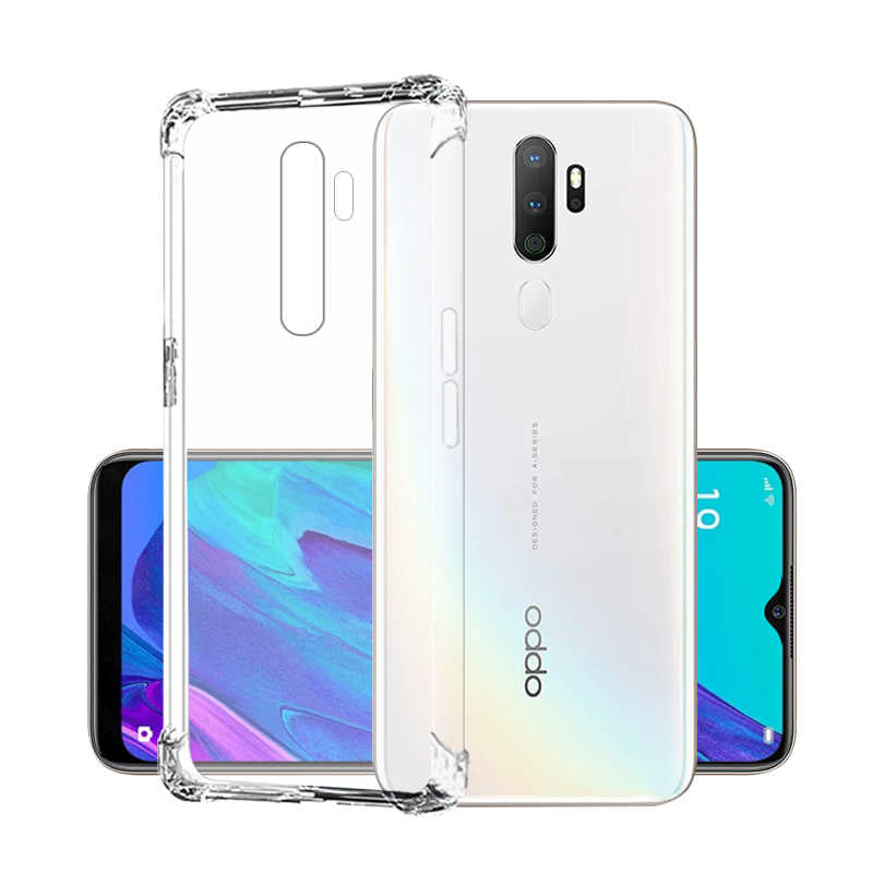 Oppo A5 2020 Kılıf Zore Nitro Anti Shock Silikon Renksiz