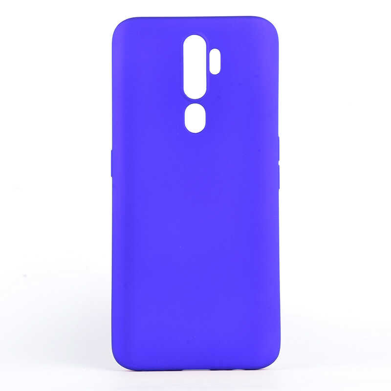 Oppo A5 2020 Kılıf Zore Premier Silikon Kapak Saks Mavi