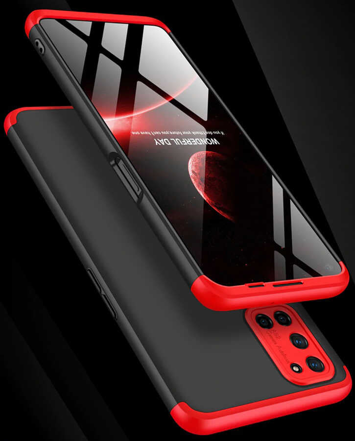Oppo A52 Kılıf Zore Ays Kapak Kırmızı